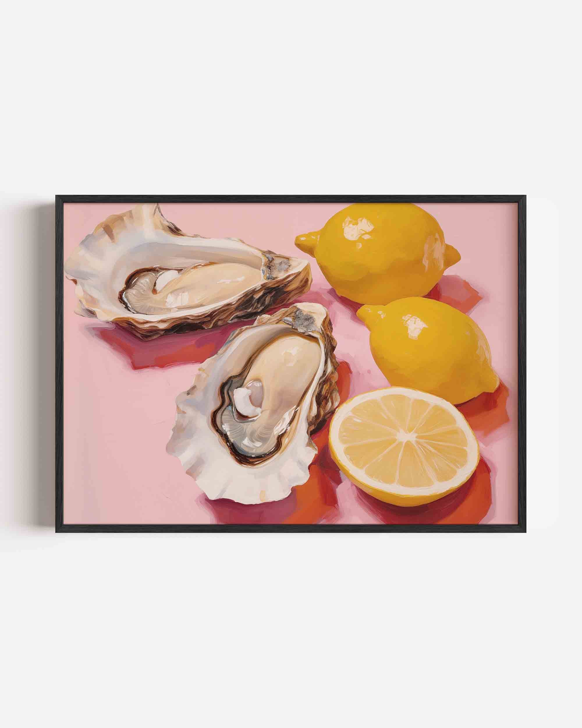 Oesters en citroenen Poster