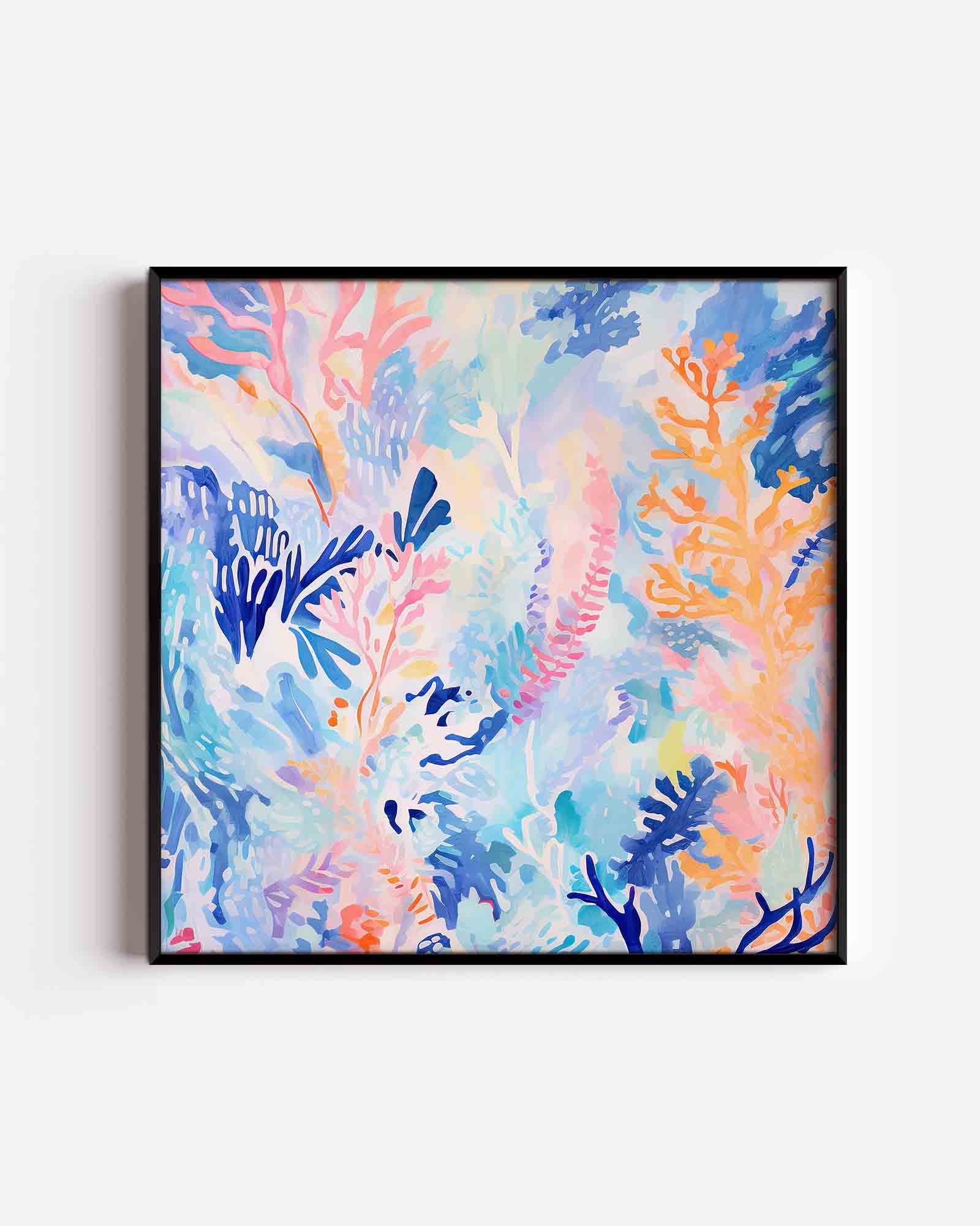 Abstracte bladeren Poster