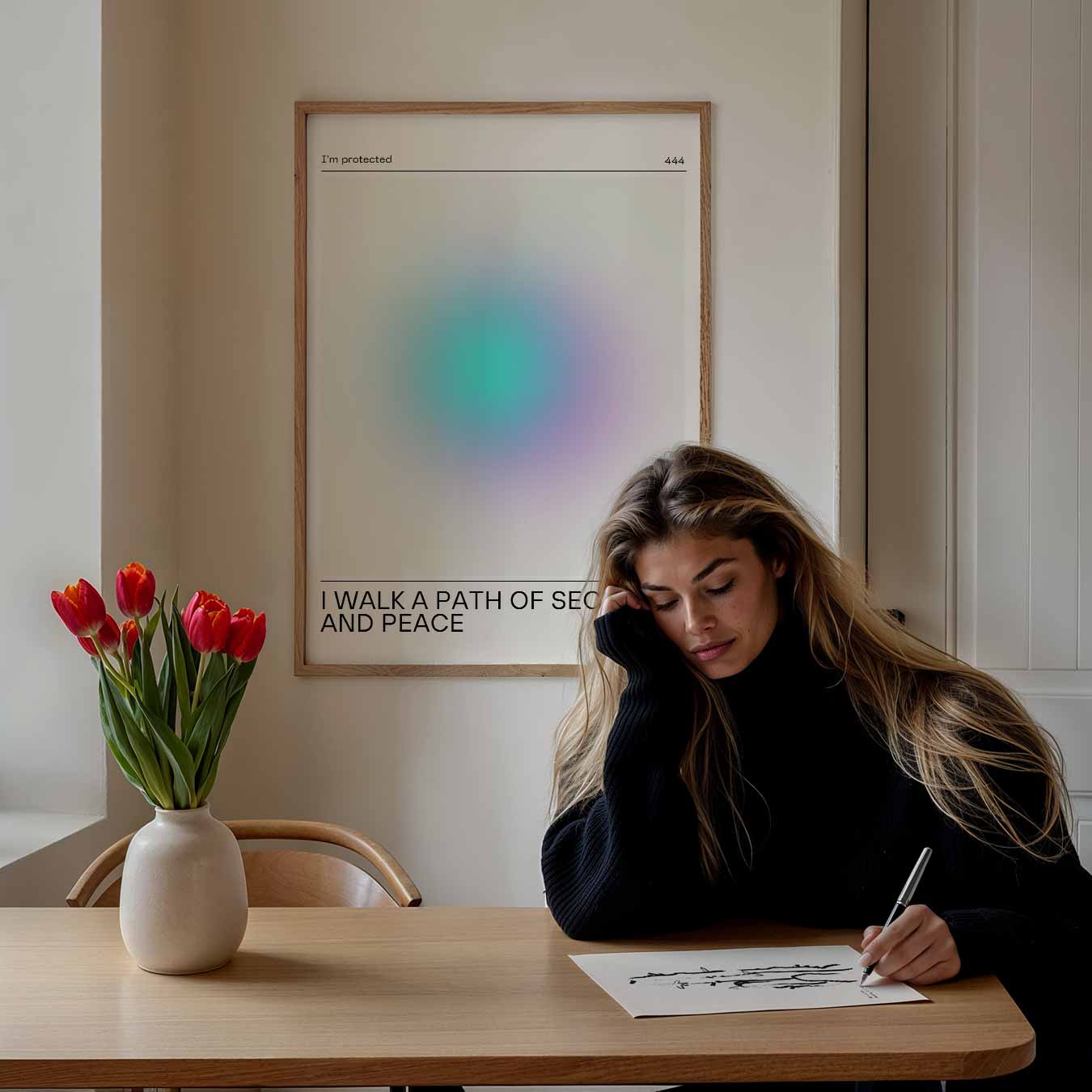 Veiligheid en Vrede Wandposter-WallArtistic