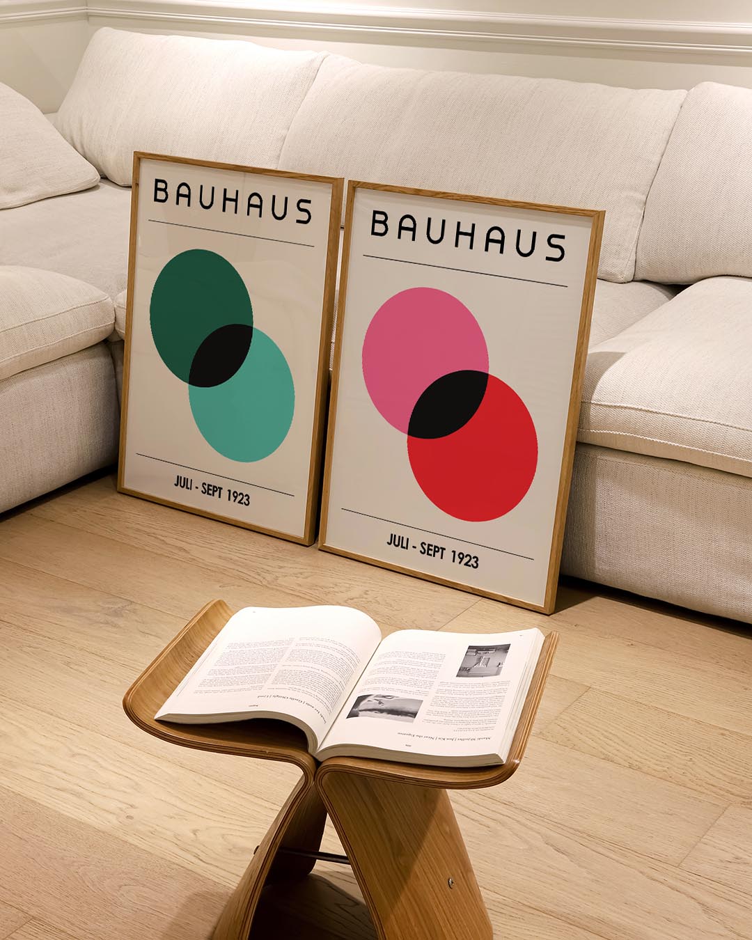 Kleurrijke cirkelharmonie Posterset