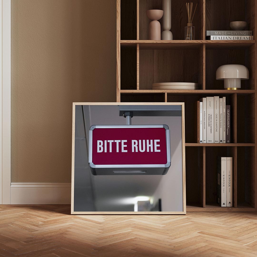 Rustig verzoek bord Poster