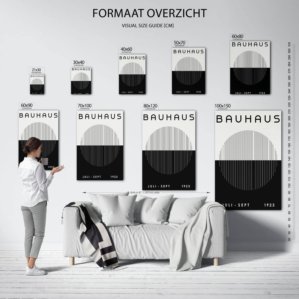 Lijnen en vlakken Poster