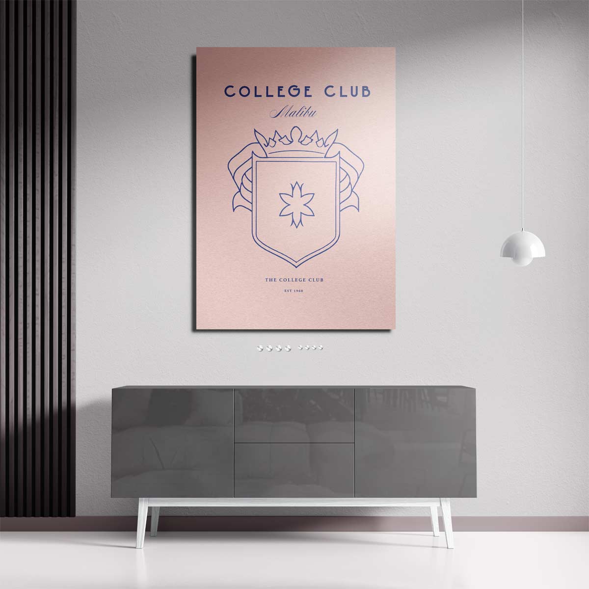 Elegante College Club Wapenschild Poster