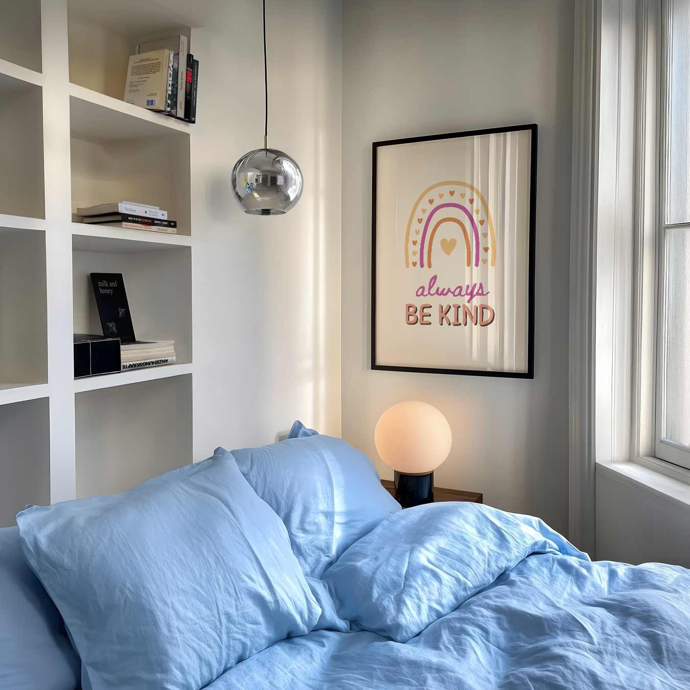 Rainbow Vibes Positivity Poster-WallArtistic
