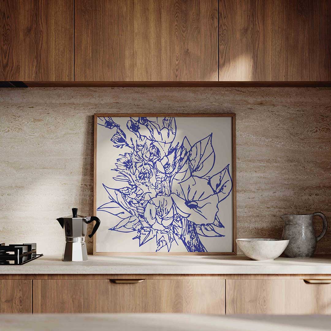 Bloemen en bladeren Poster