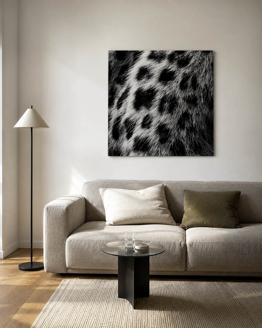 Dierenprint textuur Kunstwerk