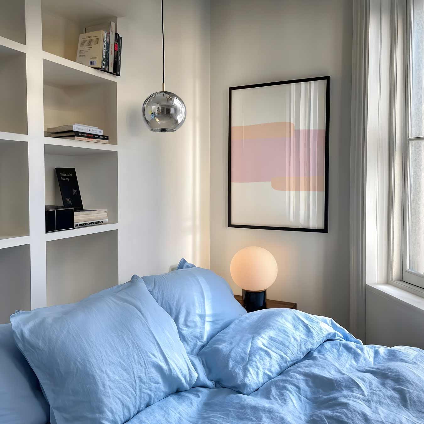 Rustgevende Abstracte Kunstposter-WallArtistic