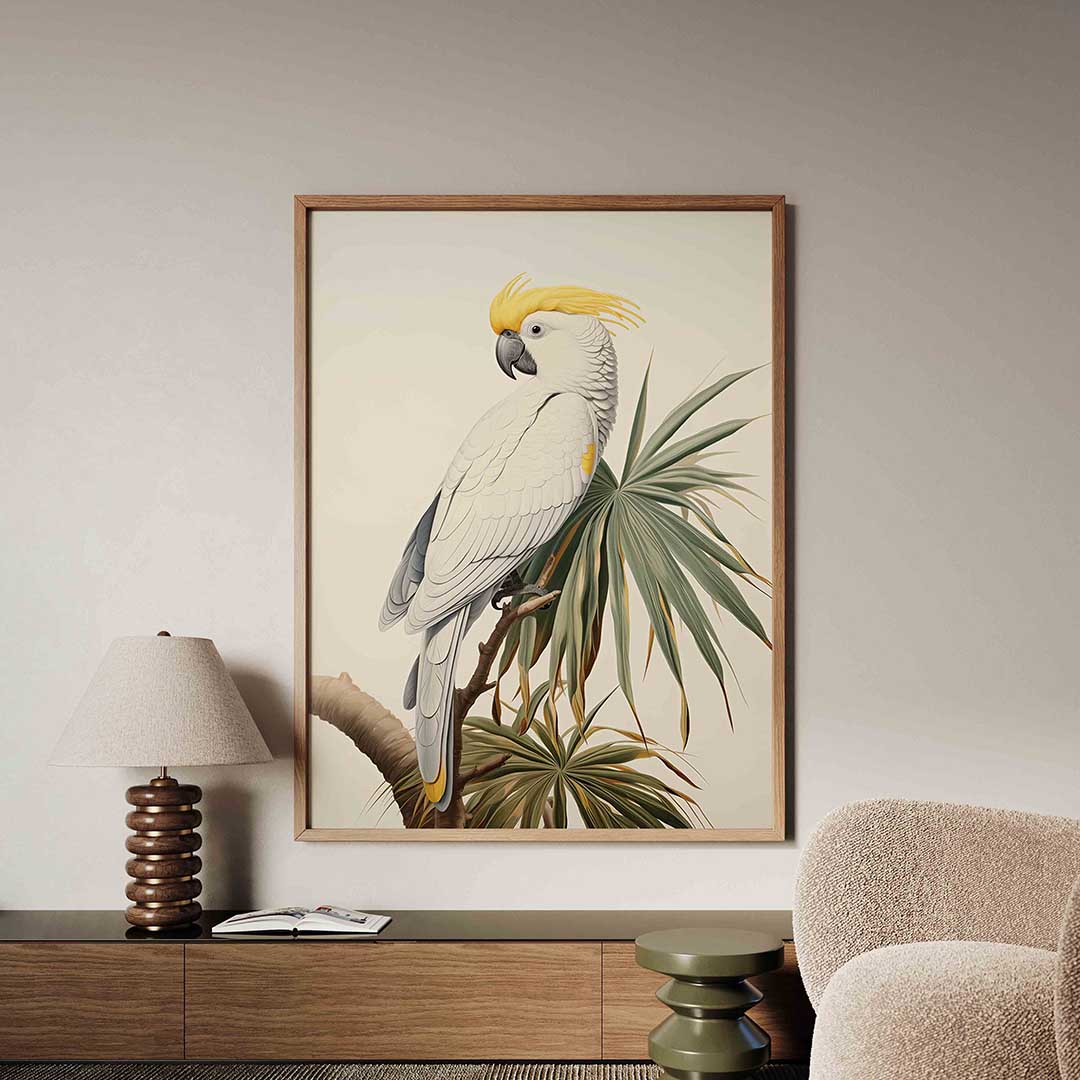 Witte kaketoe Poster