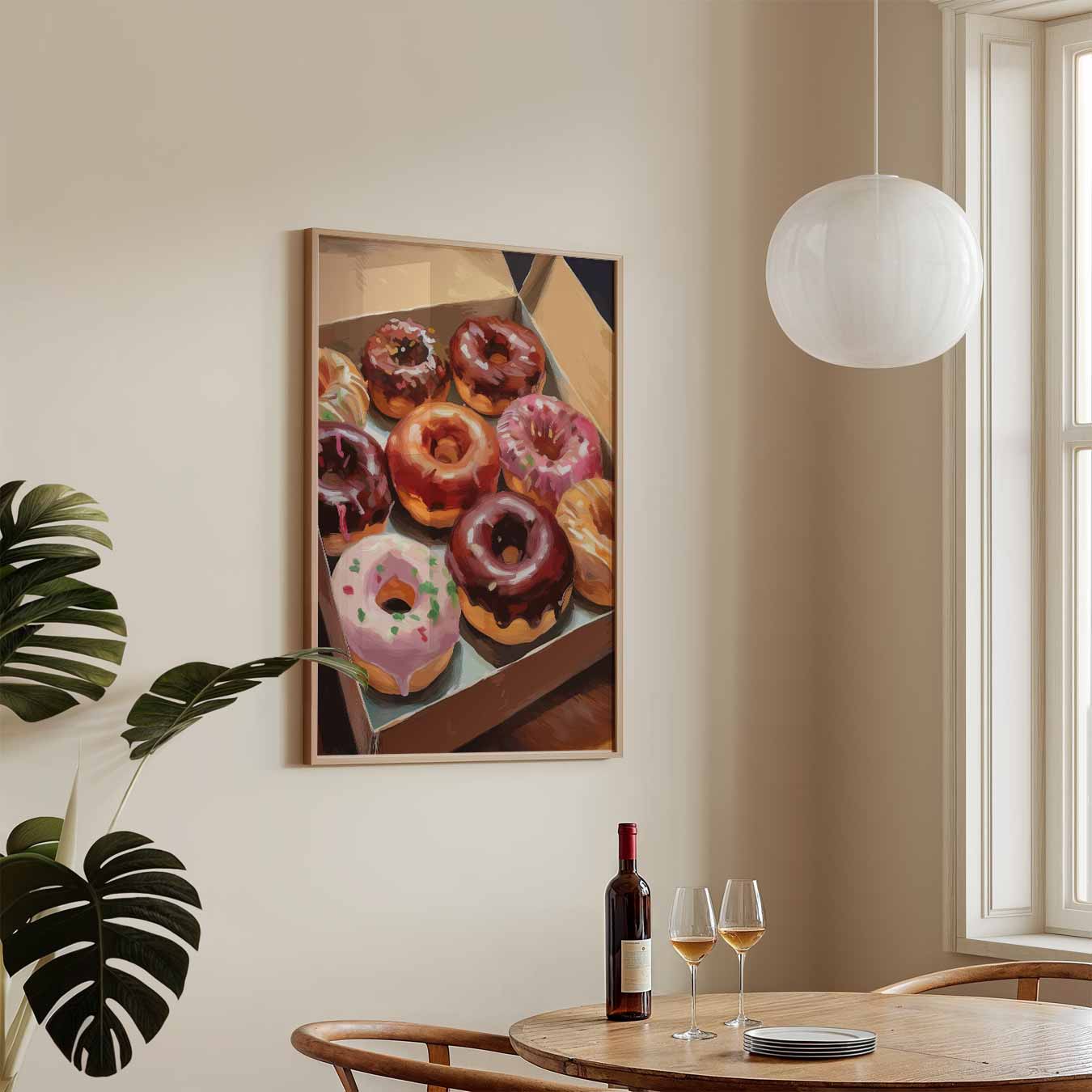 Kleurrijke Donut Traktatie Poster-WallArtistic