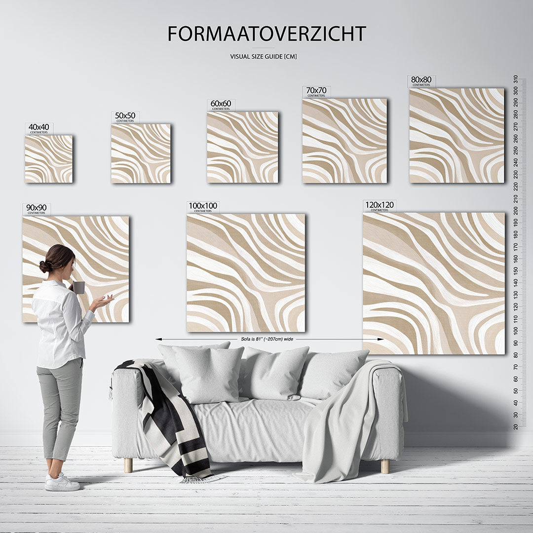 Golvende lijnen Kunstwerk