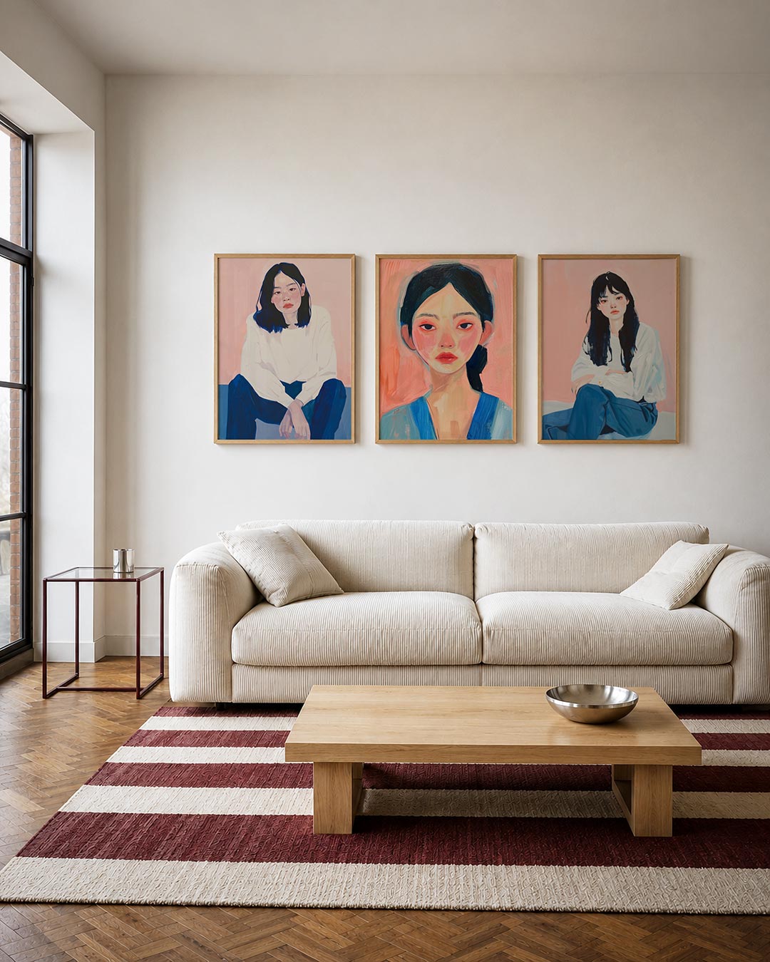 Zachte portretkleuren Posterset