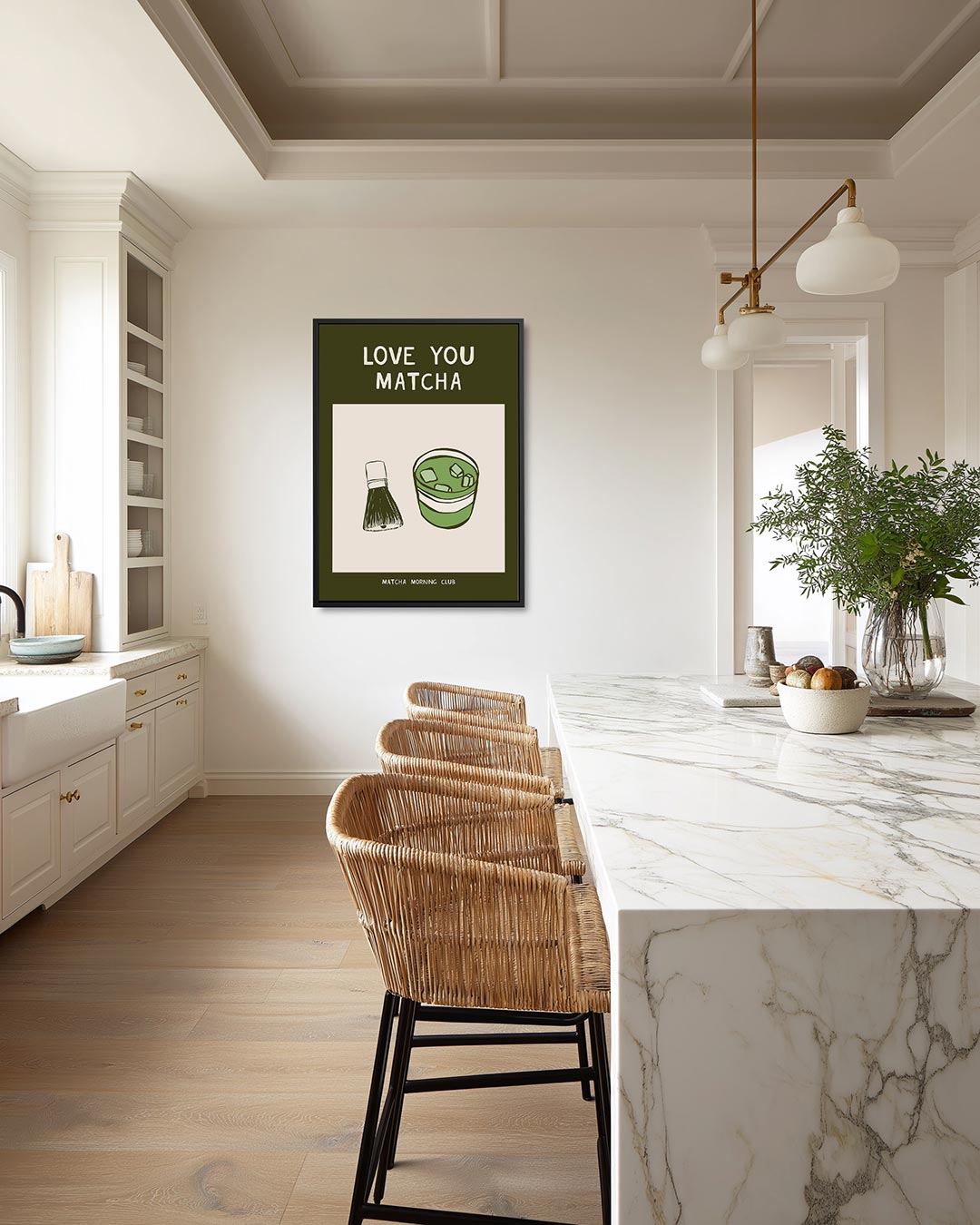Matcha illustratie Kunstwerk