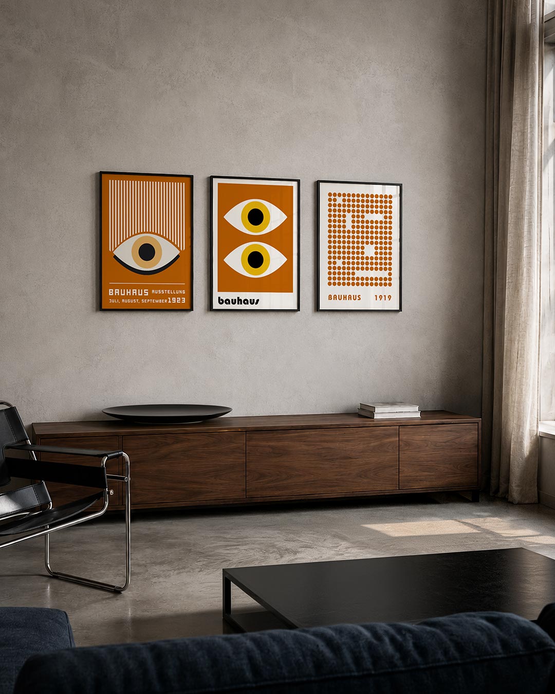Lijnen en oog Posterset
