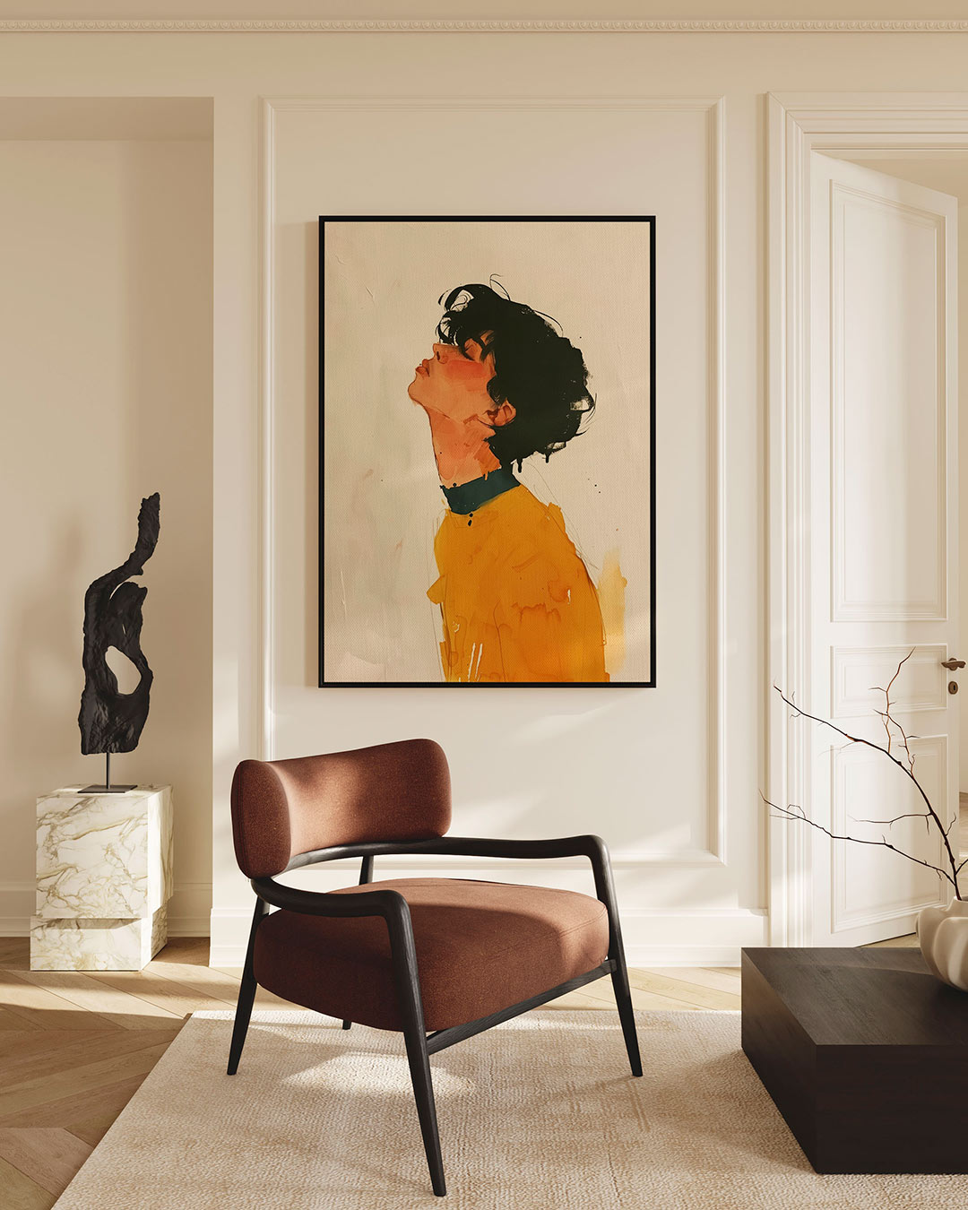 Portret illustratie Kunstwerk