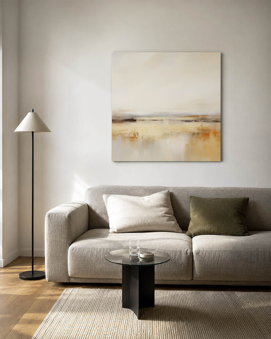 Zachte horizon Kunstwerk