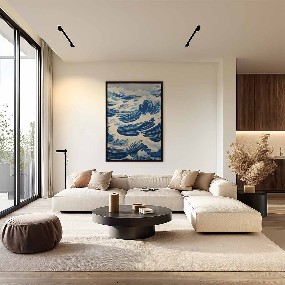 Golven van de Oceaan Kunstwerk-canvas-dibond-plexiglas-wanddecoratie-WallArtistic