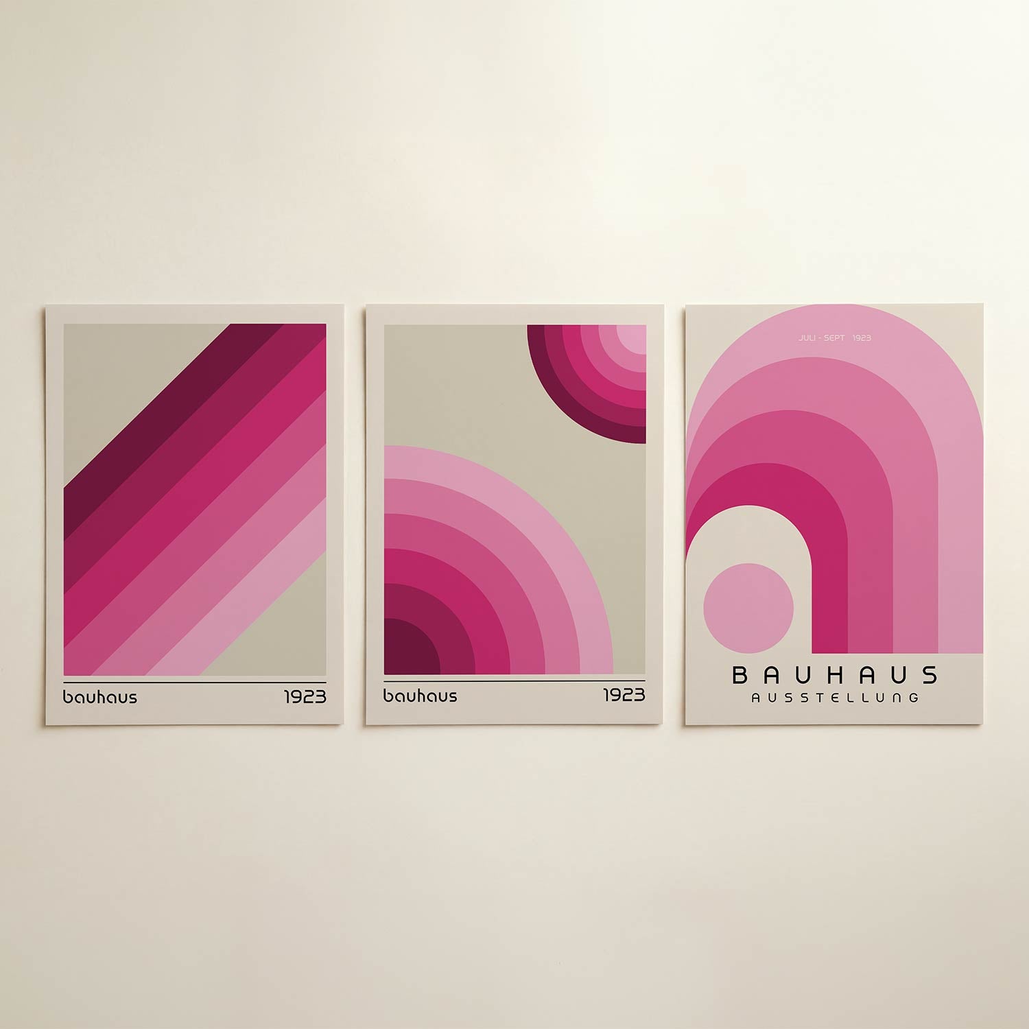 Kleurrijke diagonalen Posterset
