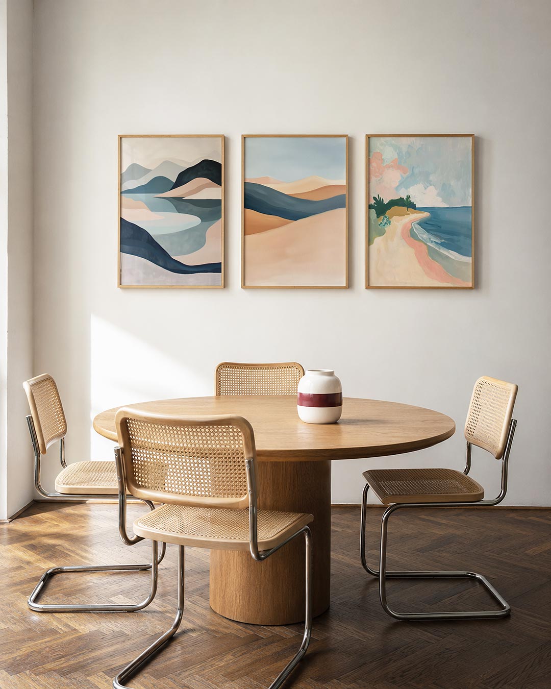 Zachte landschapvlakken Posterset