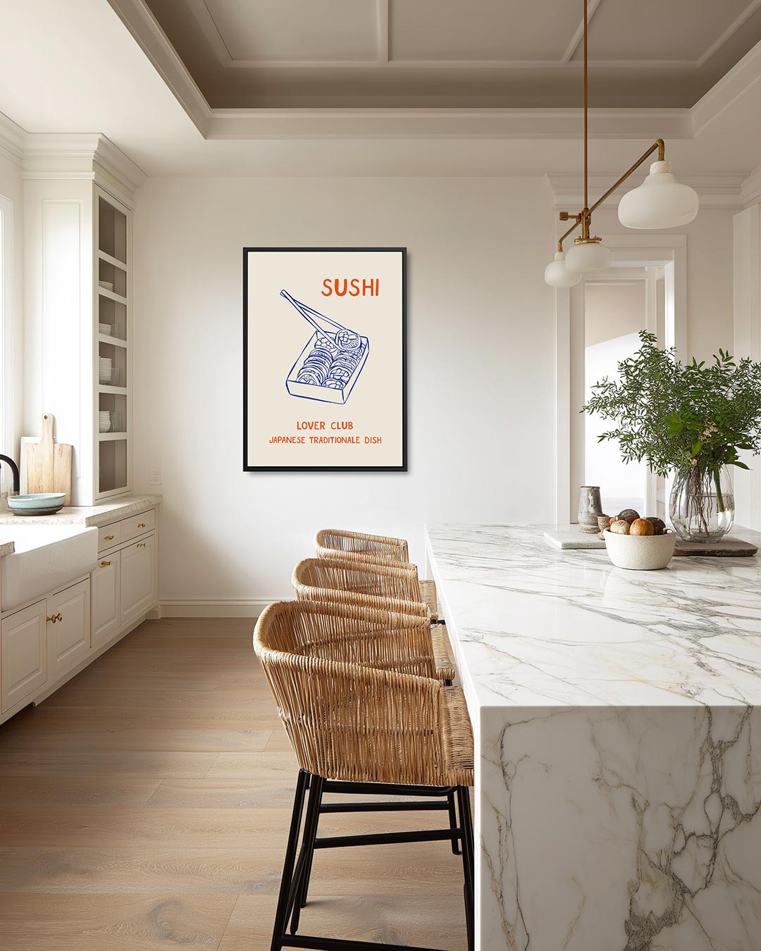 Sushi illustratie Kunstwerk