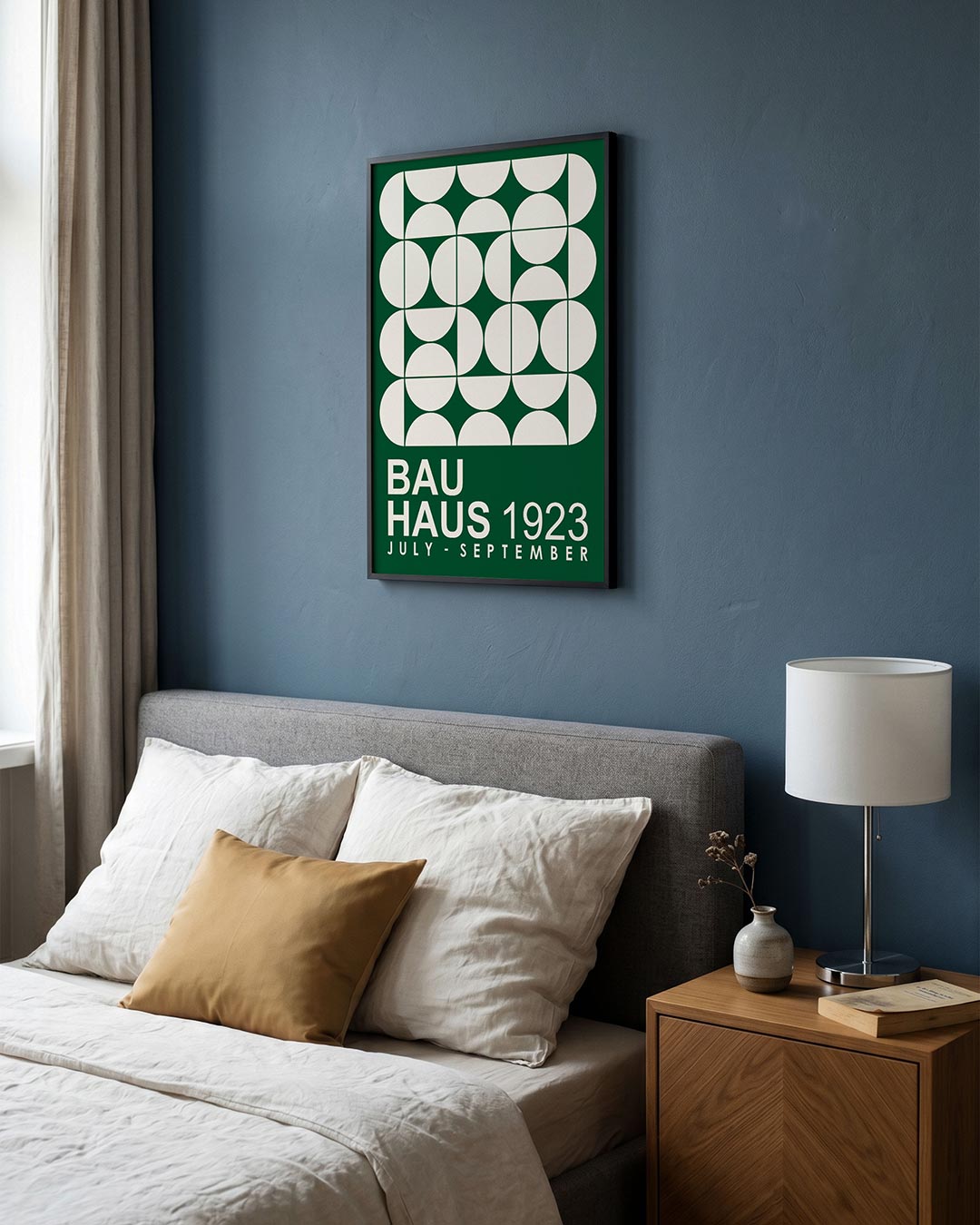 Cirkelpatroon en tekst Poster