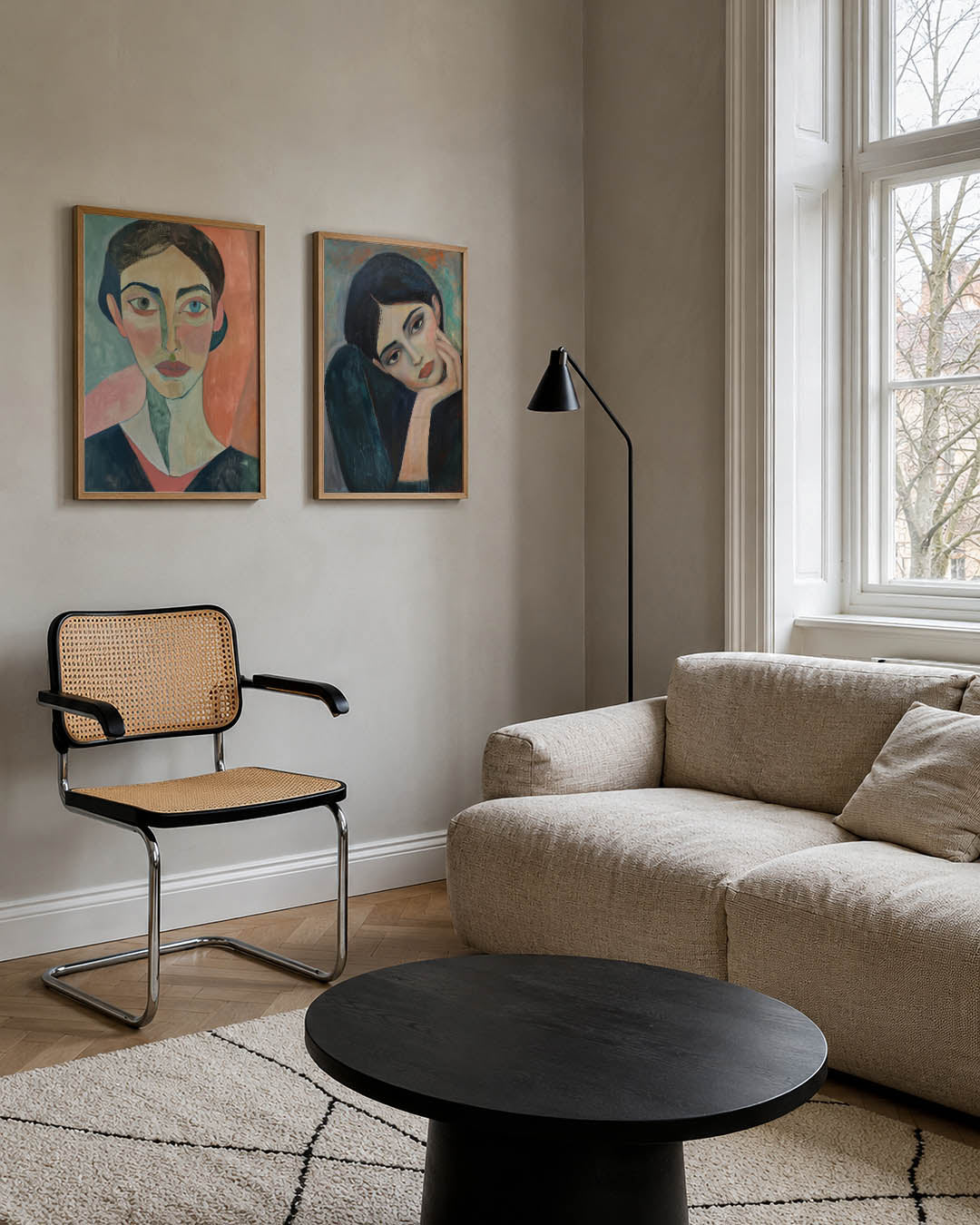 Portret in kleurvlakken Posterset