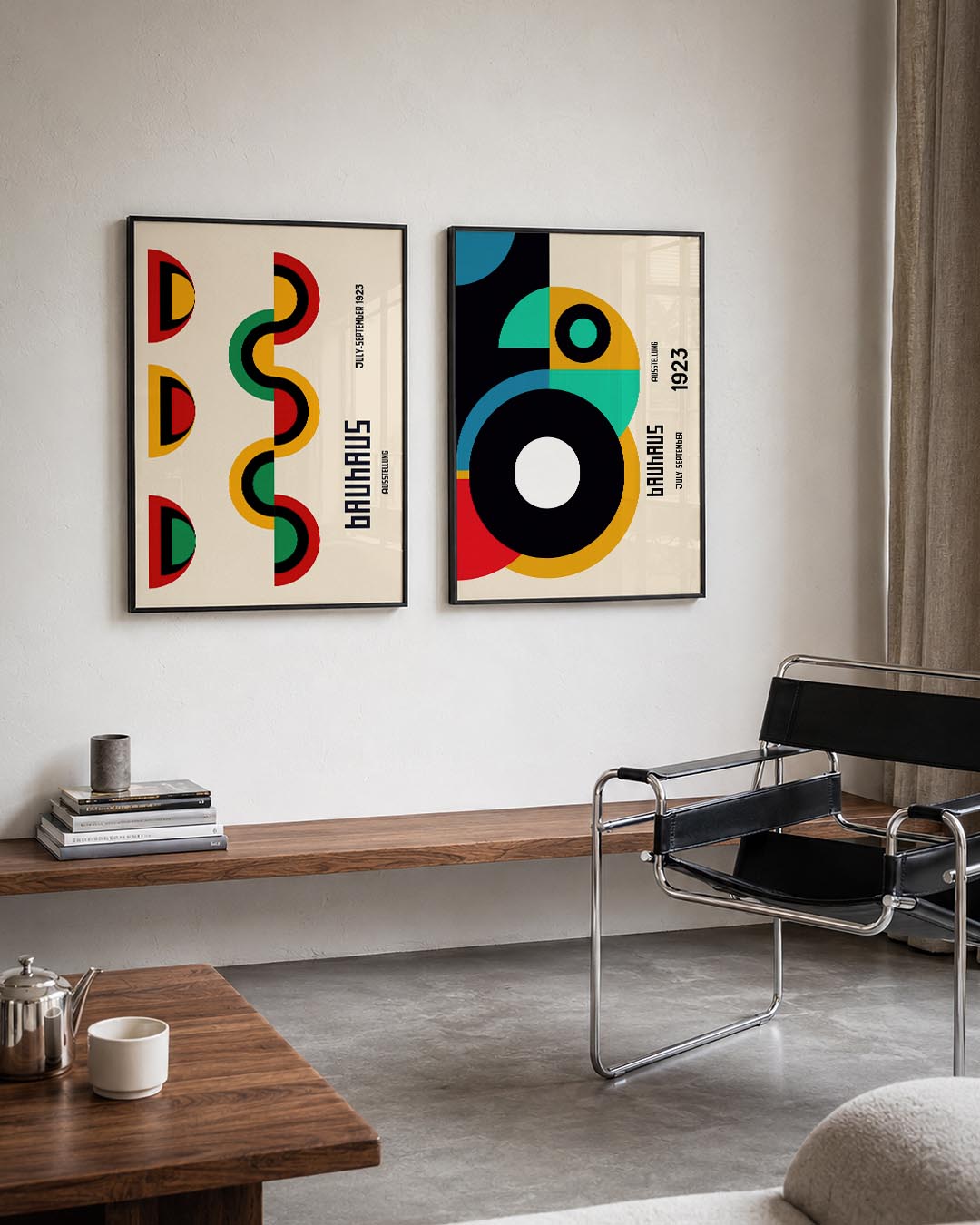 Kleurrijke vormen Posterset