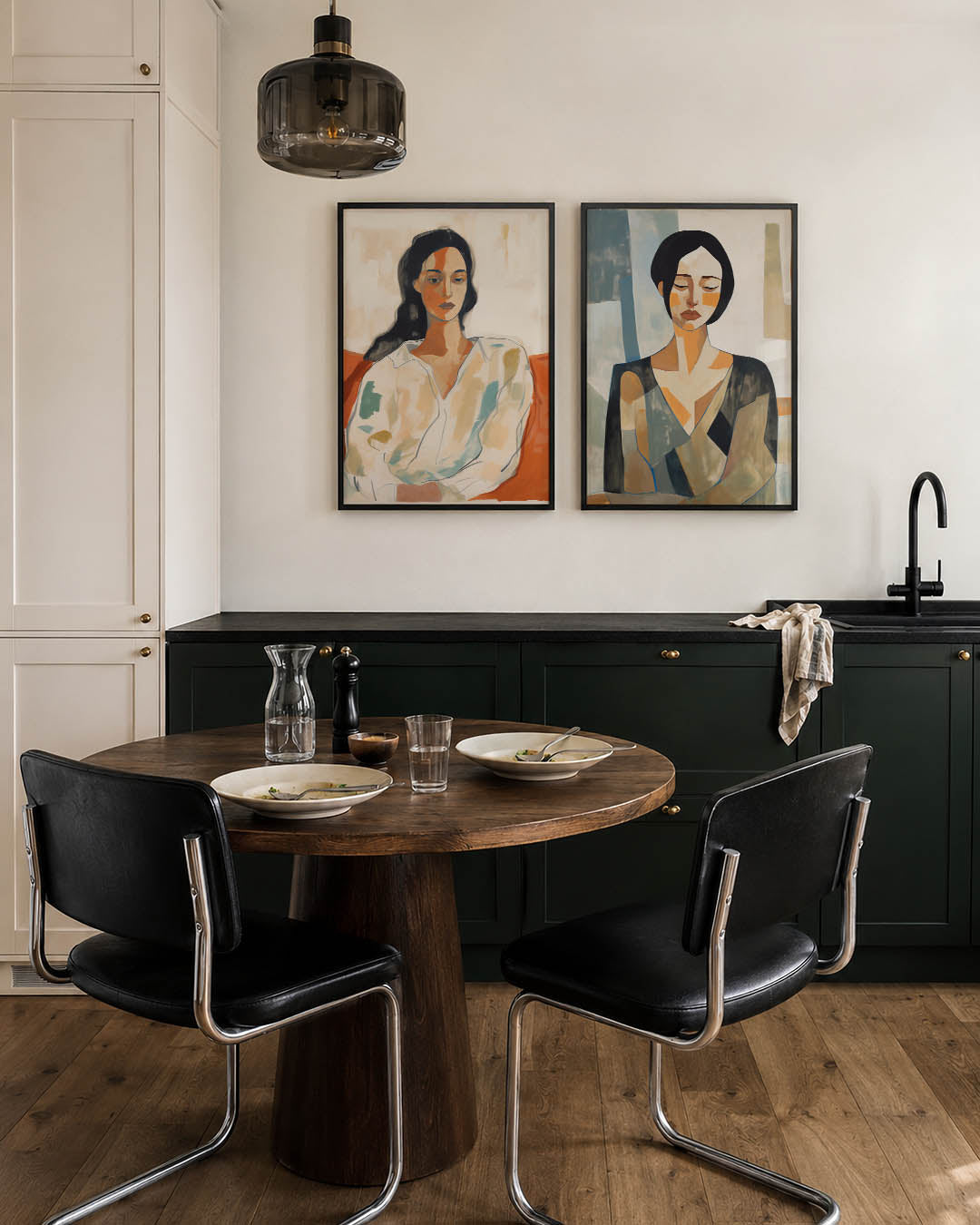 Kleurvlakken portret Posterset