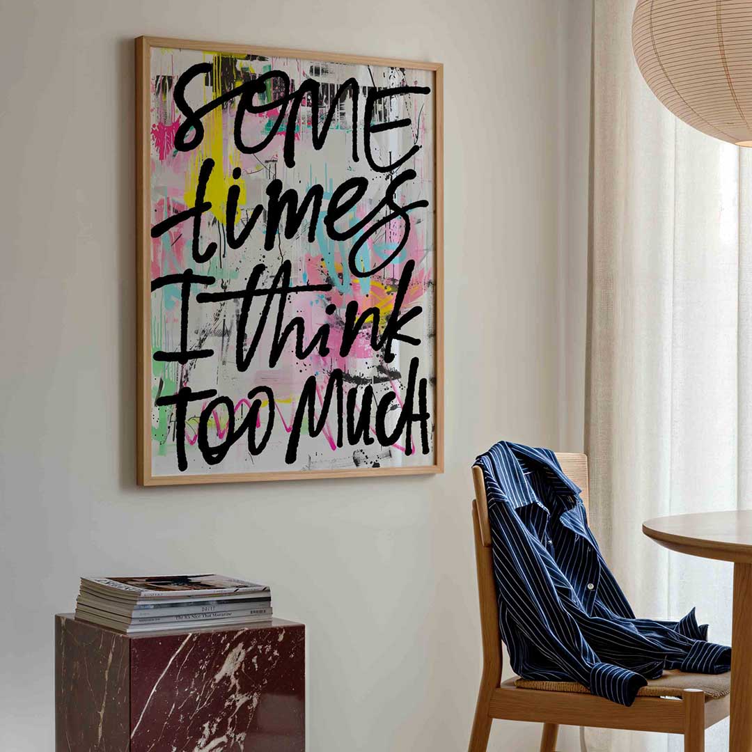 Soms denk ik te veel Poster