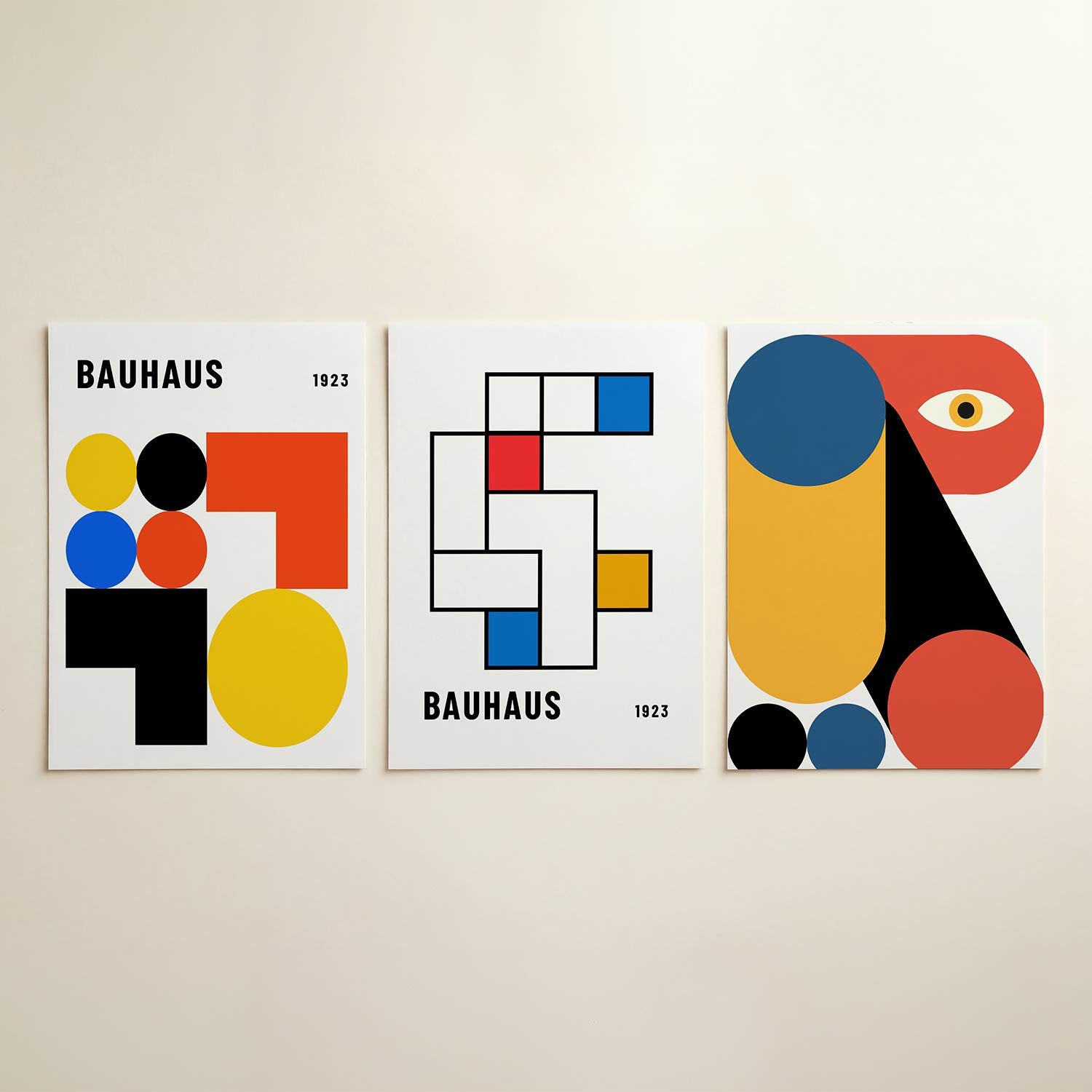 Vormen en kleurvlakken Posterset