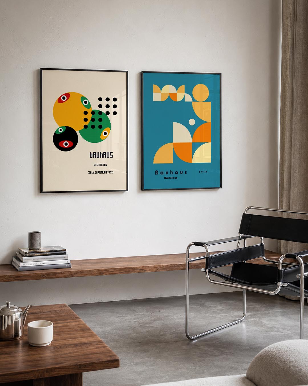 Kleurrijke cirkelcompositie Posterset