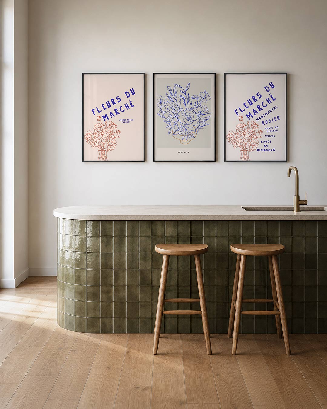 Bloemrijke eenvoud Posterset