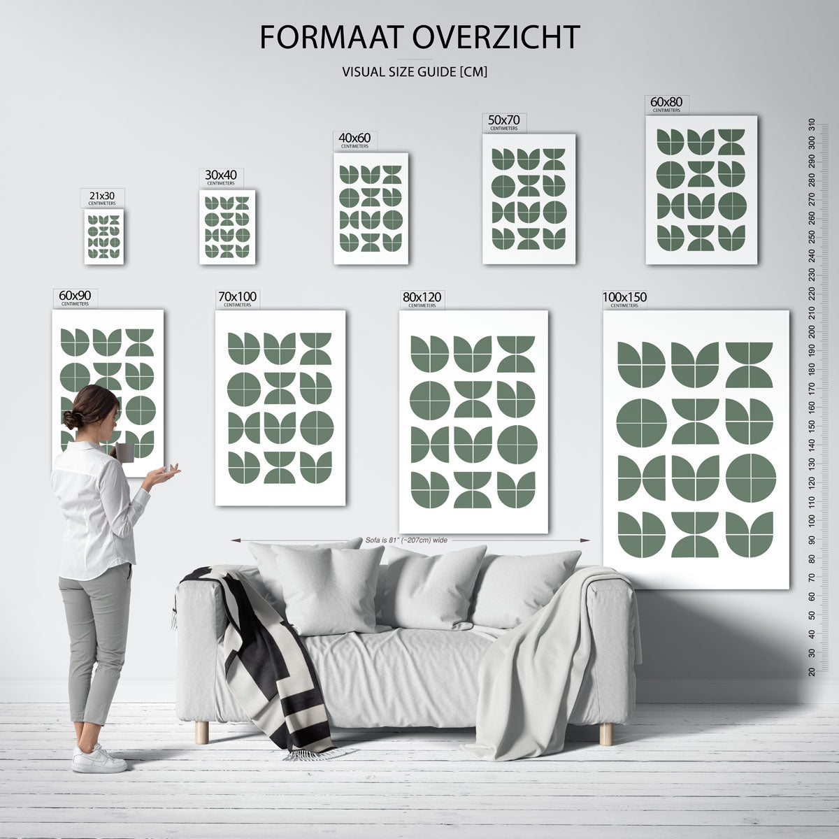 Vormritme en balans Poster