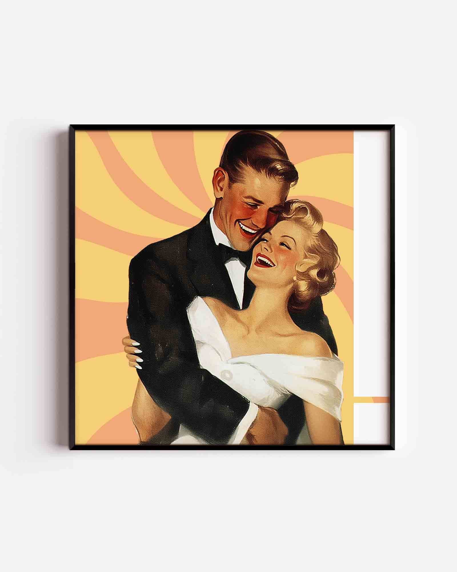 Lachend koppel Poster
