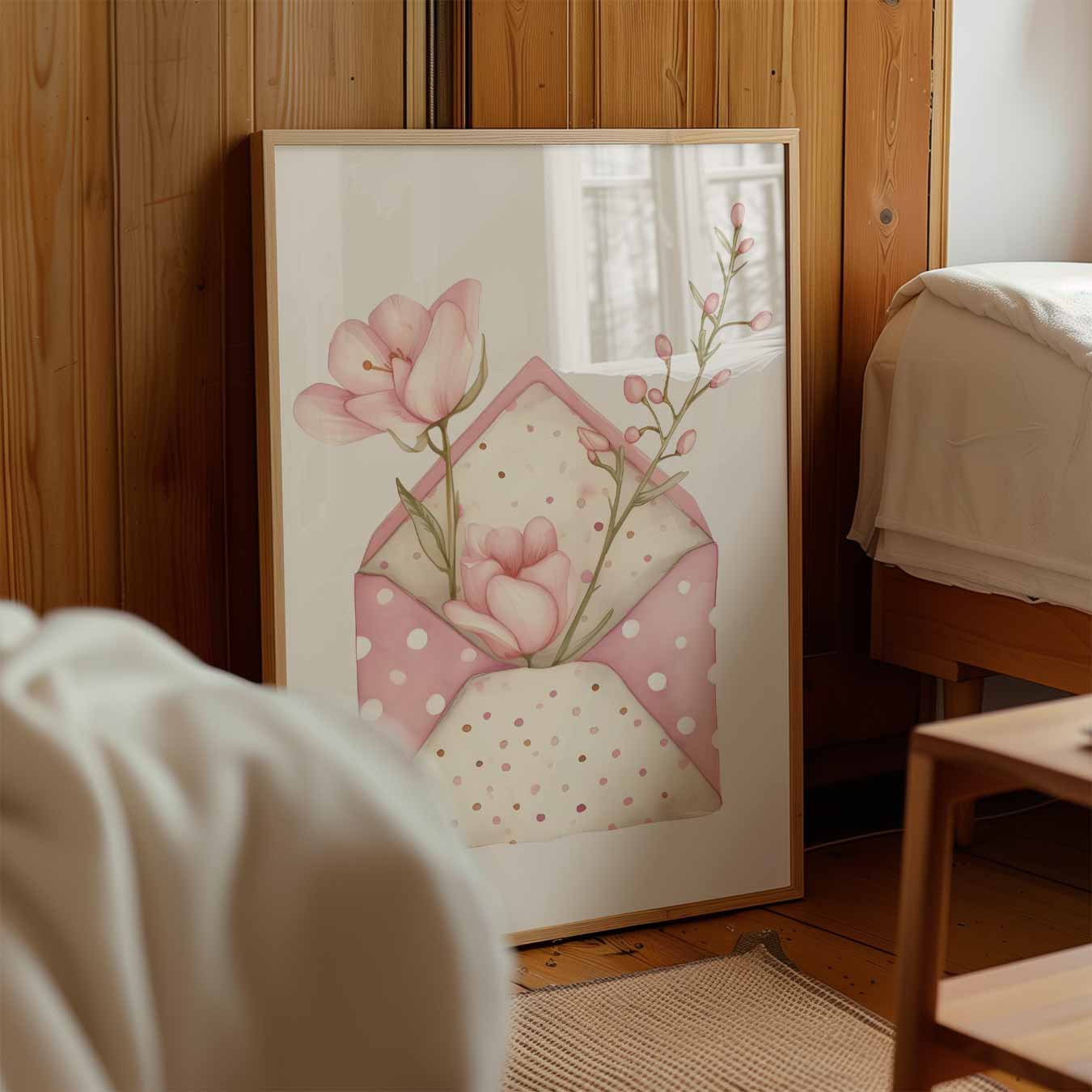 Bloemenbrief Poster-WallArtistic