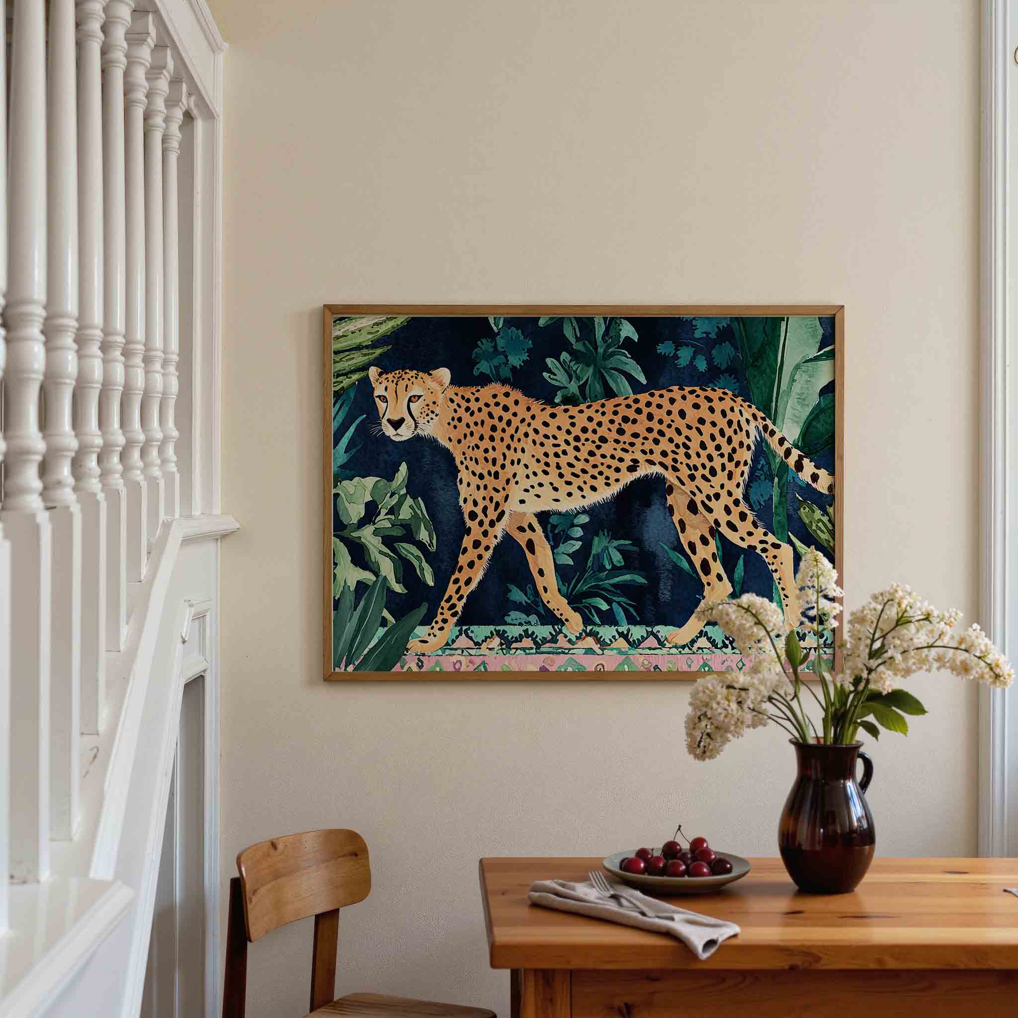 Luipaard in jungle Poster