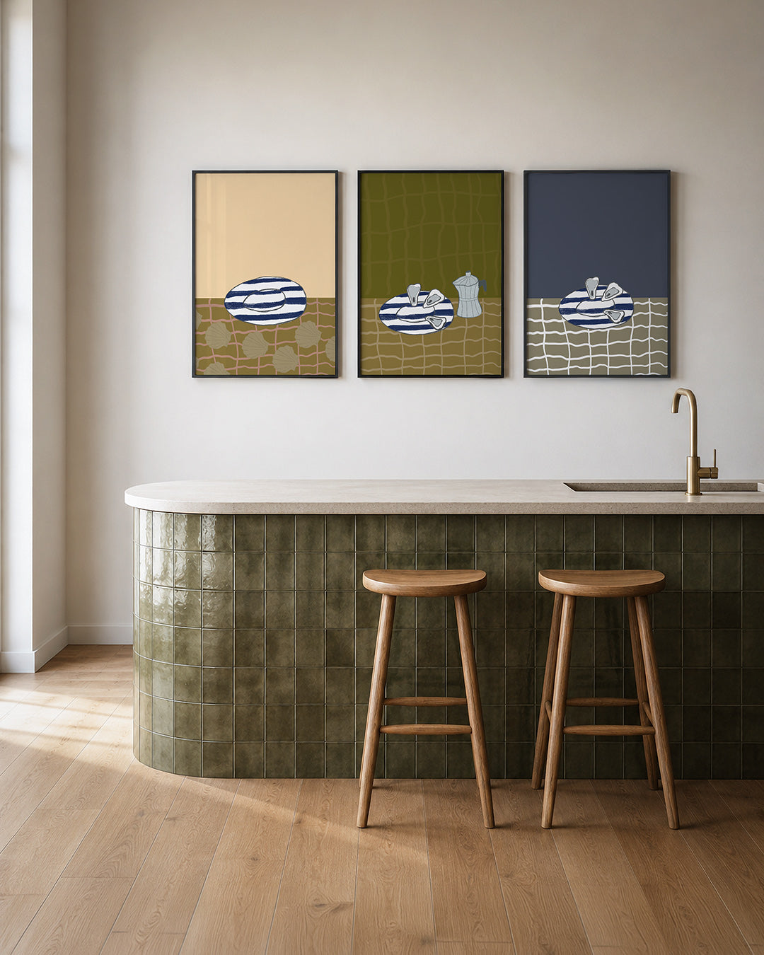 Vorm en kleurenspel Posterset
