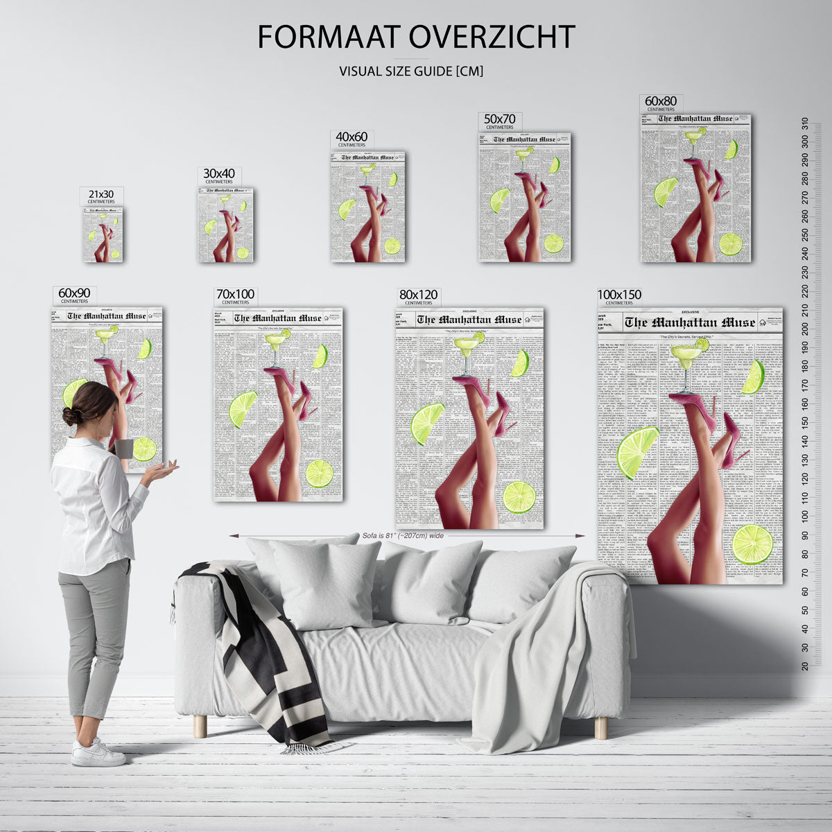 Cocktail en hakken Poster