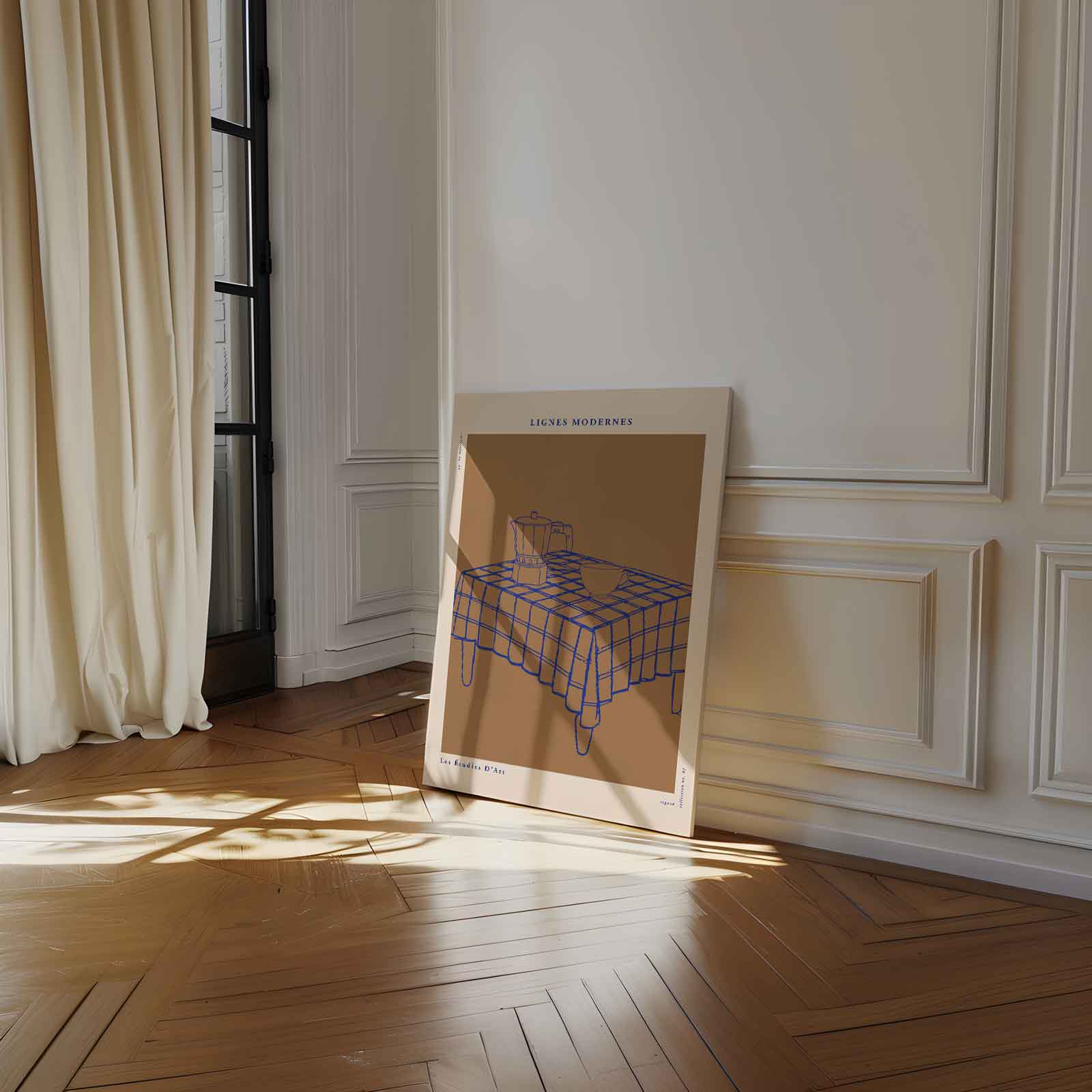 Moderne Lijnen Stilleven Kunstwerk-canvas-dibond-plexiglas-wanddecoratie-WallArtistic