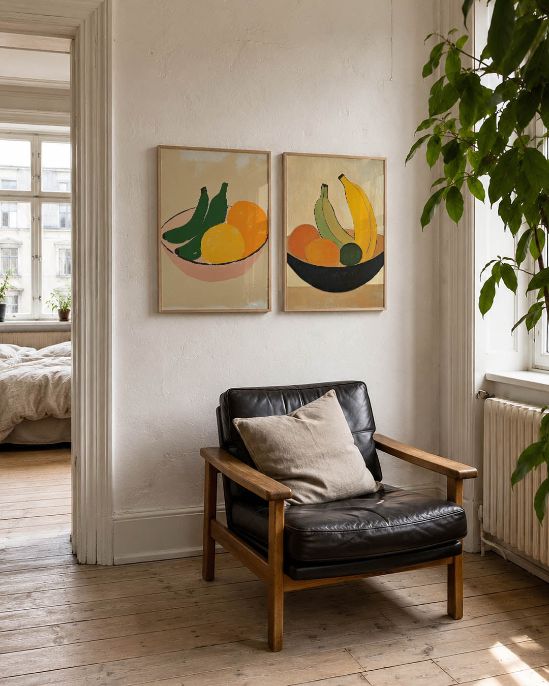 Fruitige kleurvlakken Posterset