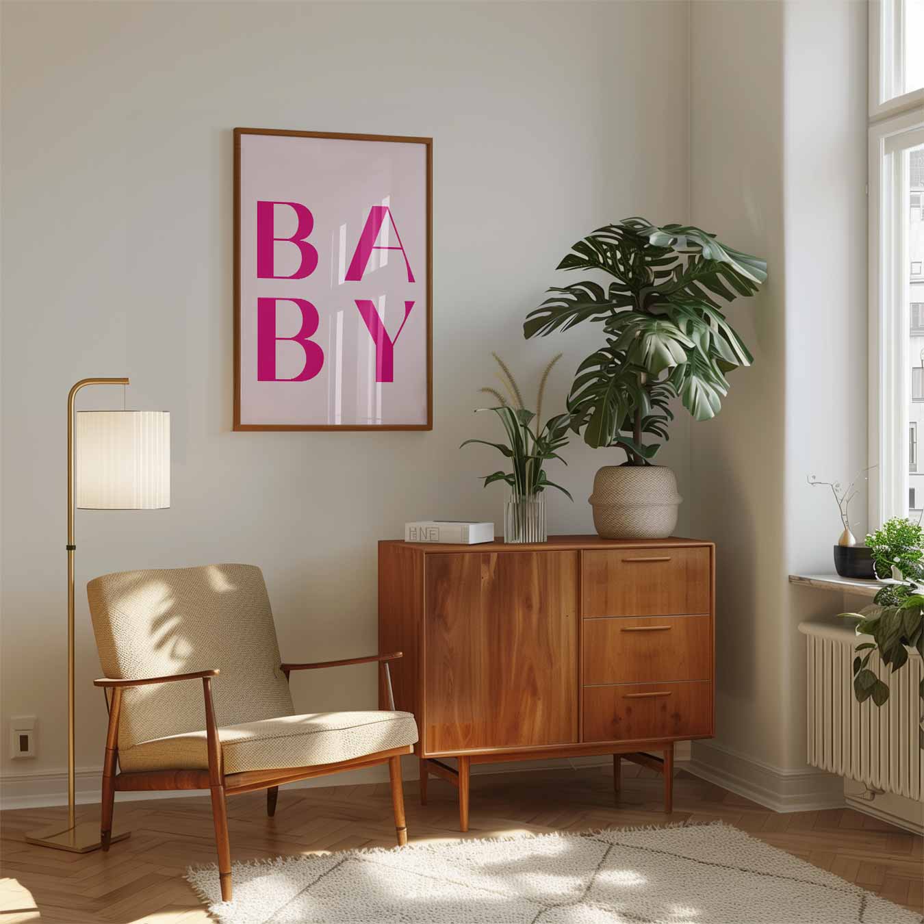 Baby Letterkunst Poster-WallArtistic