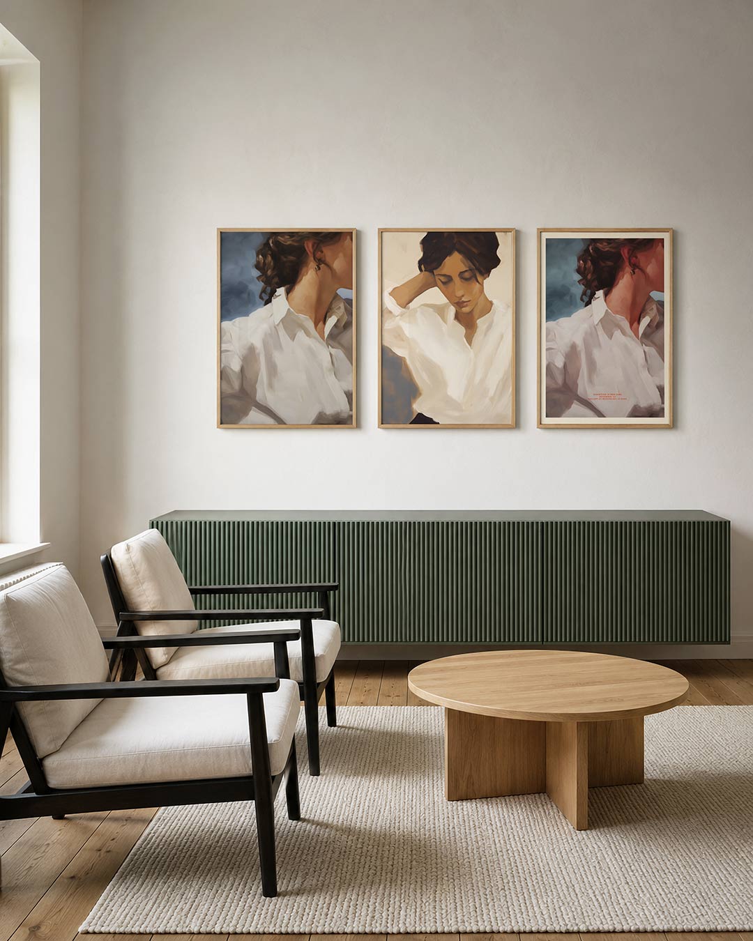Zachte kleurvlakken Posterset