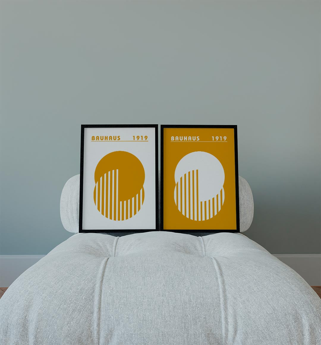 Cirkel en strepen Posterset