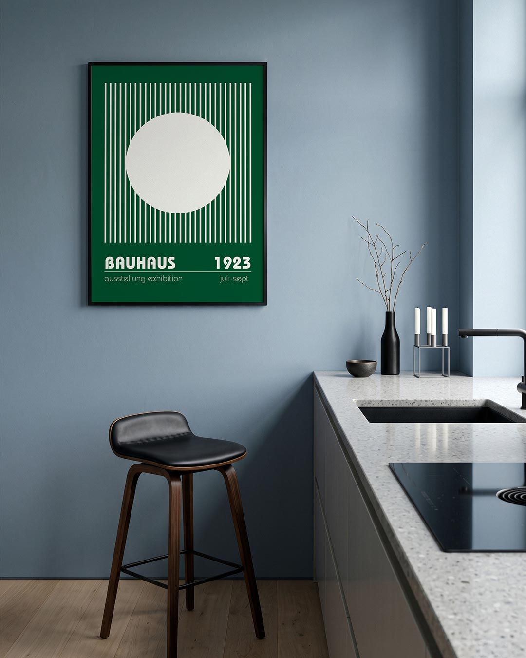 Cirkel en lijnen Poster