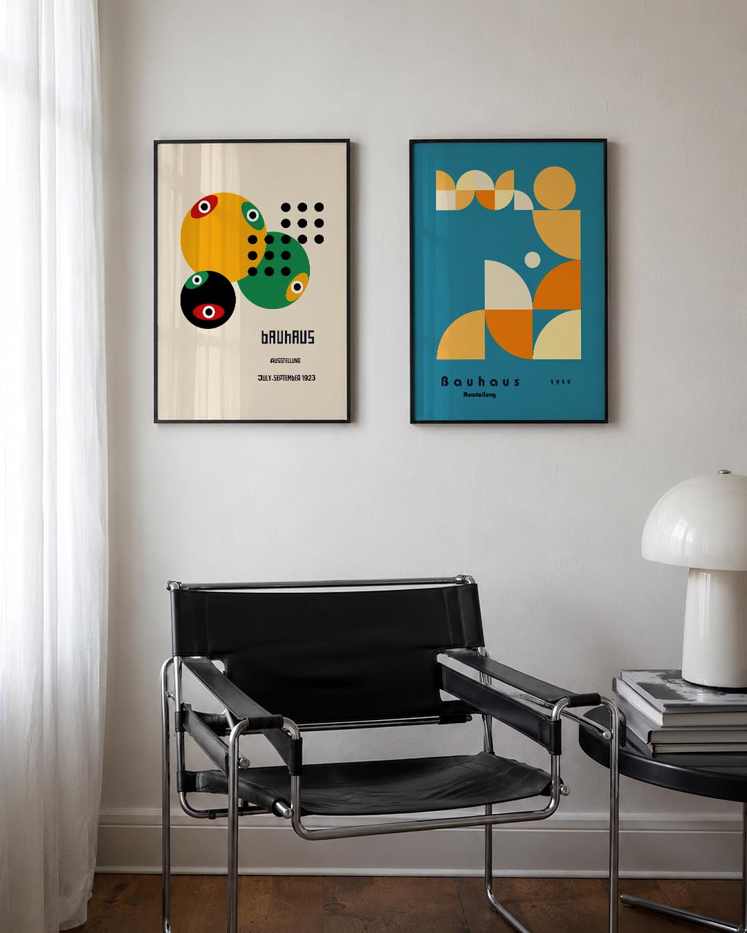 Kleurrijke cirkelcompositie Posterset