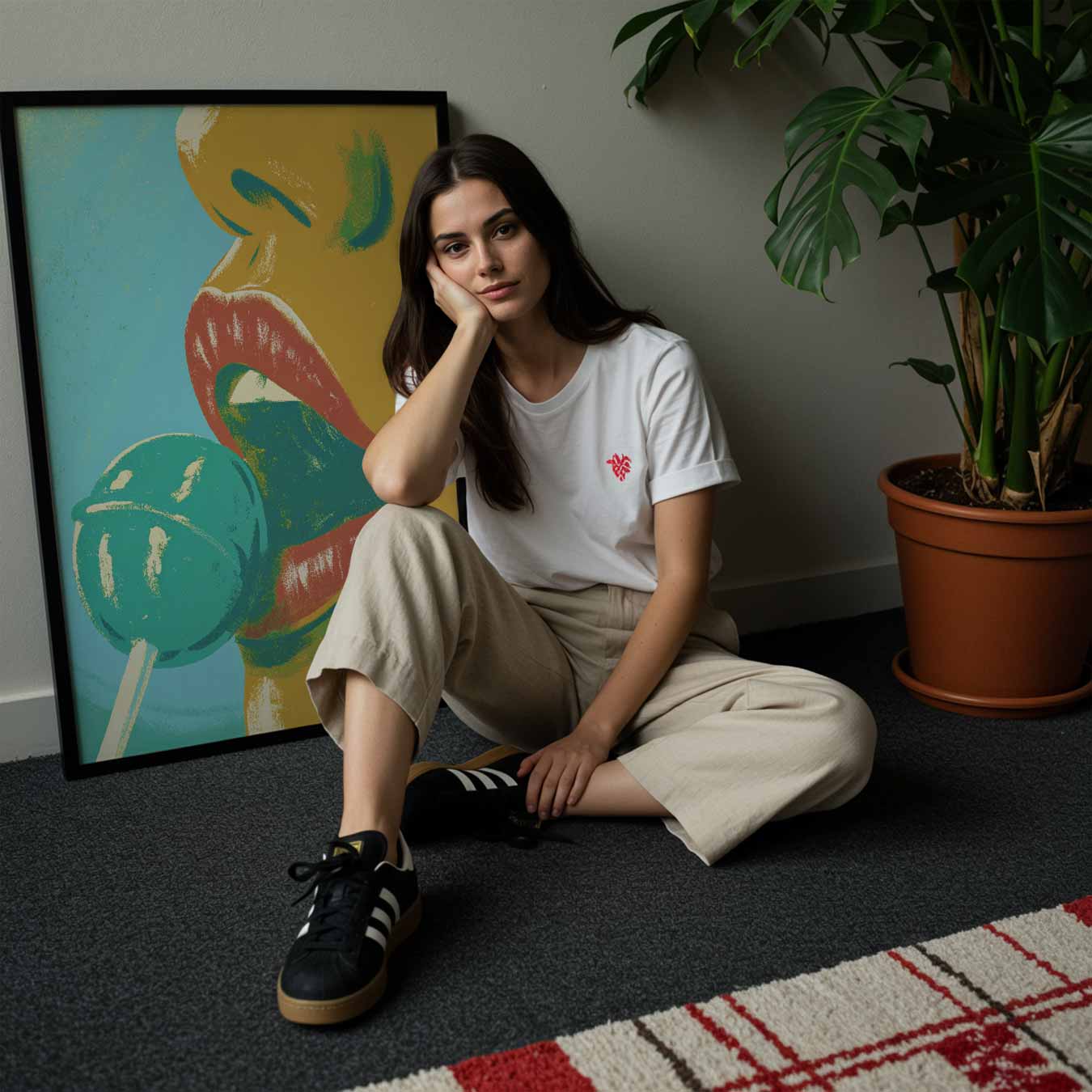 Sensuele Kunstposter met Lolly Poster-WallArtistic