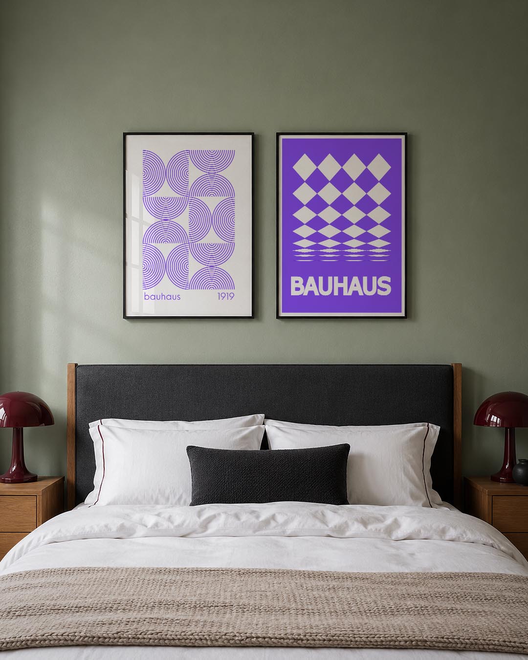 Cirkelritme en lijnen Posterset
