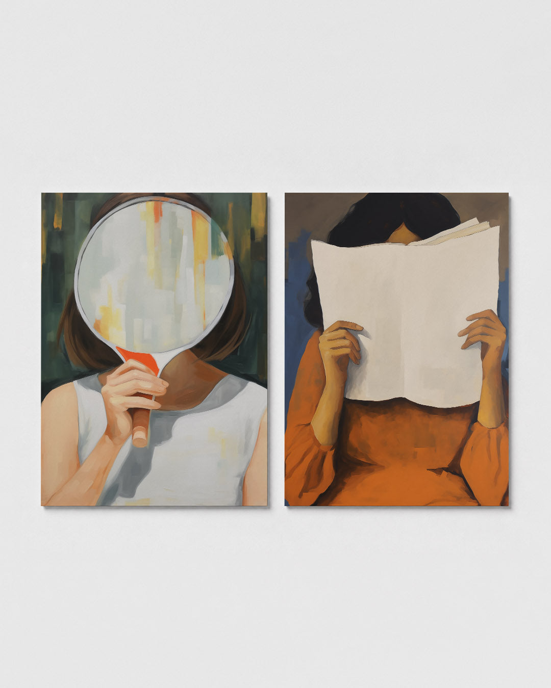 Spiegeling en kleur Posterset
