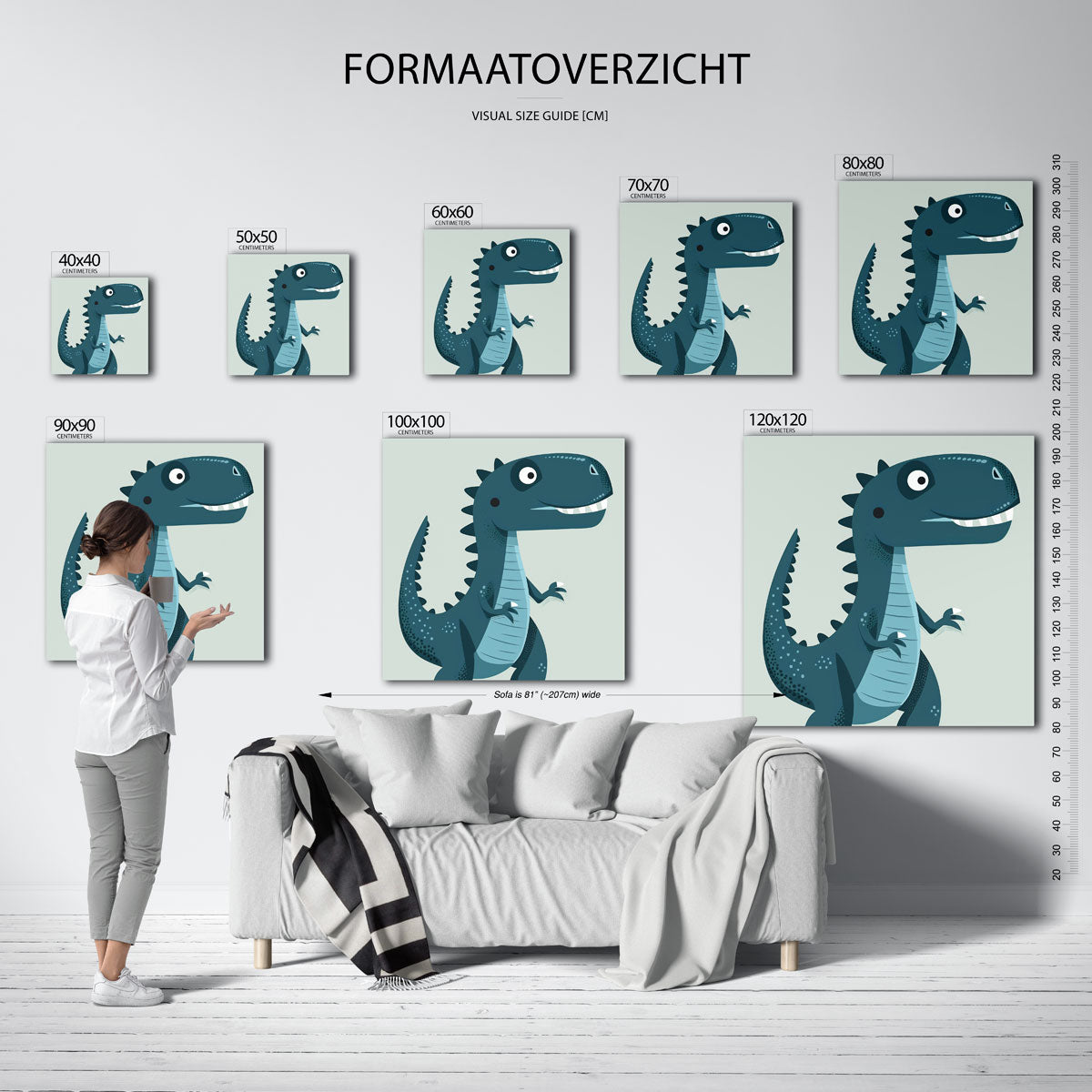 Dinosaurus illustratie Poster