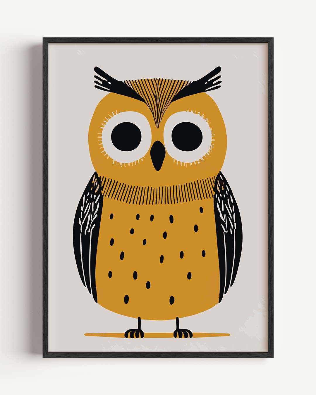 Schattige Uil Poster-WallArtistic