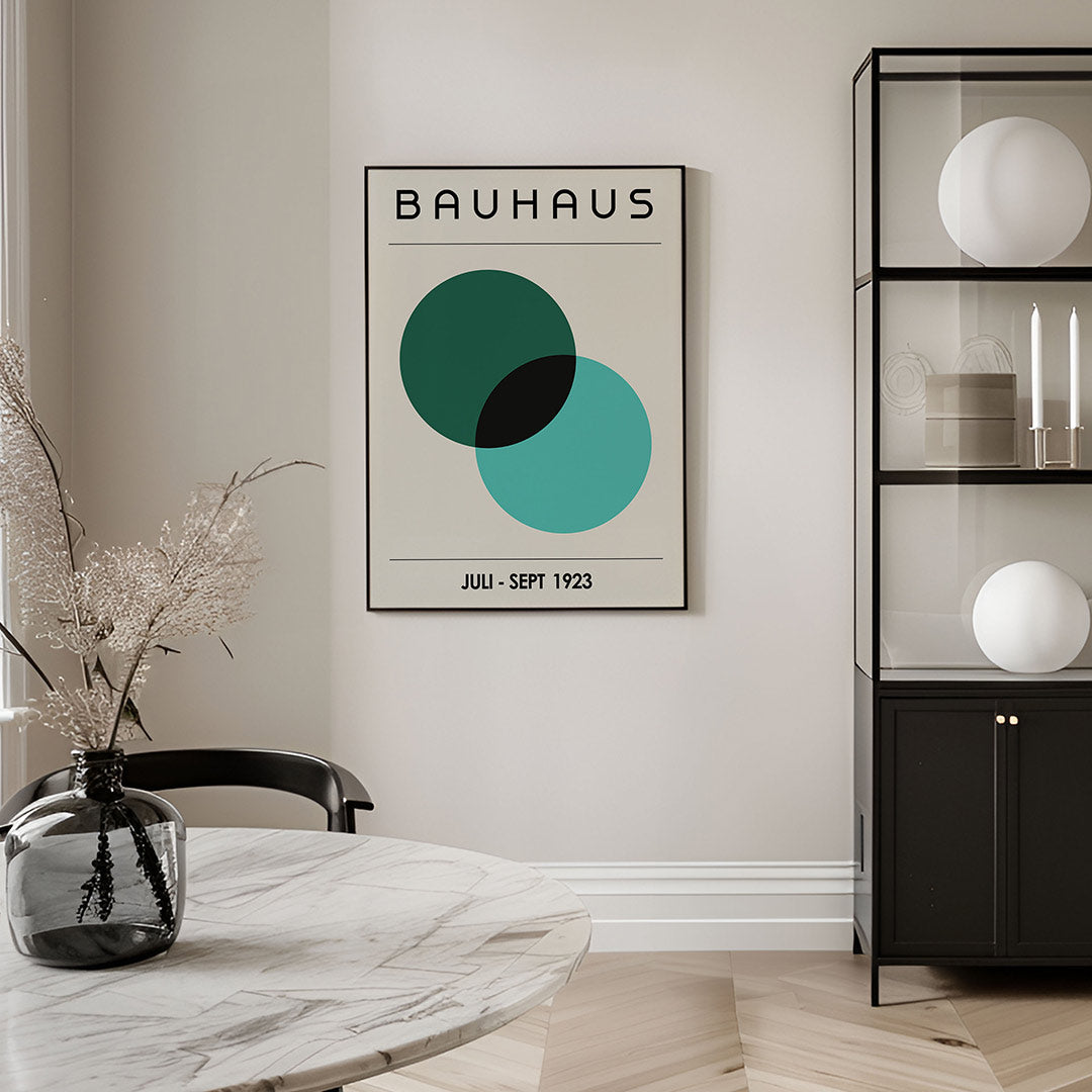 Cirkelvormen en lijnen Poster